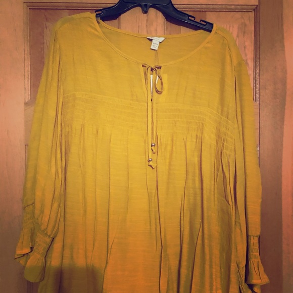 Mustard blouse - Picture 1 of 2